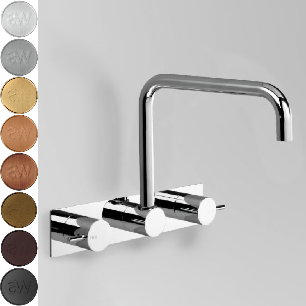 Astra Walker Basin Taps Astra Walker Icon Wall Set on Backplate
