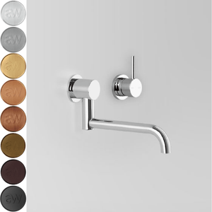 Astra Walker Basin Taps Astra Walker Icon Wall Mixer Set with 205mm Underslung Swivel Spout