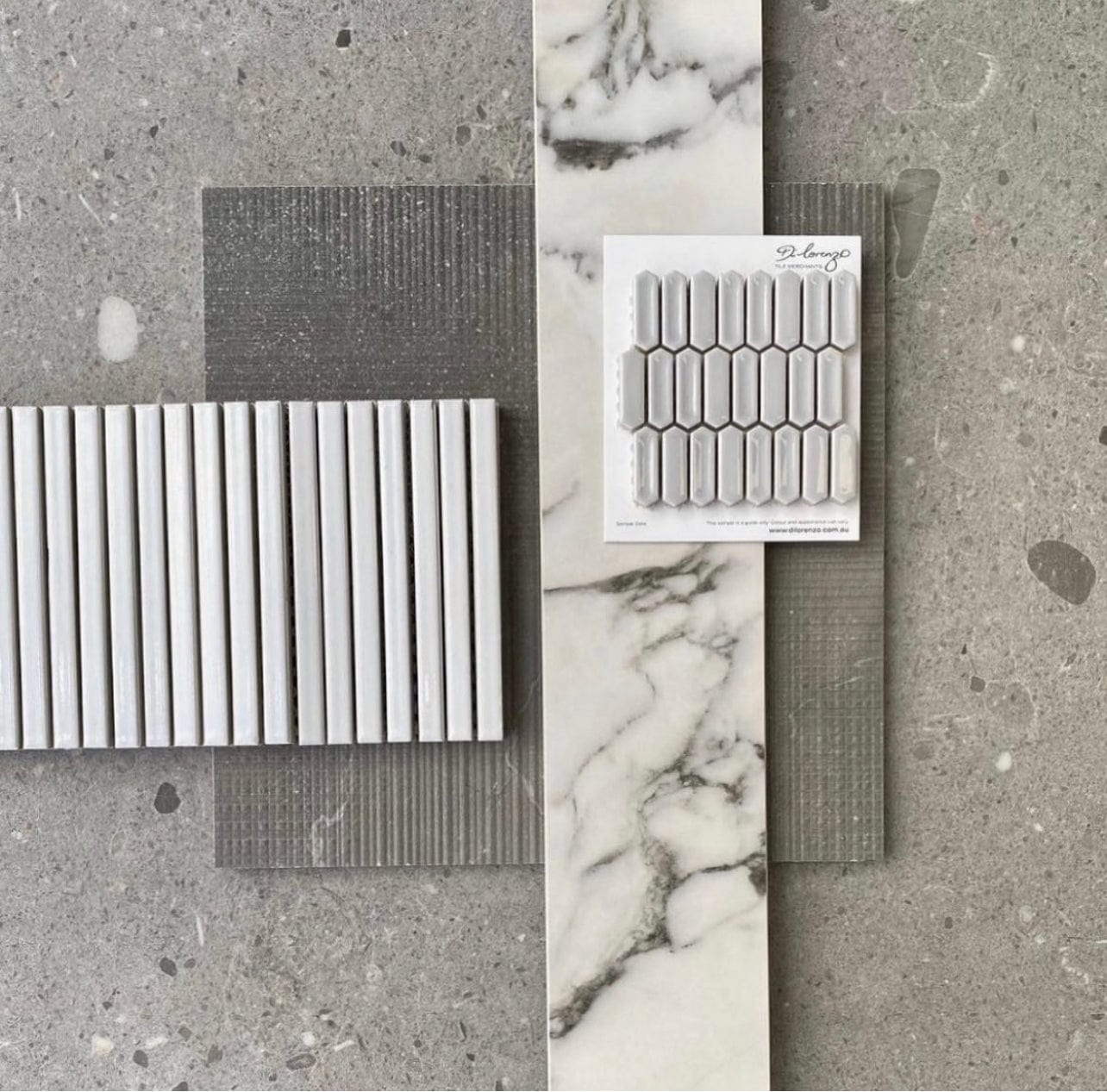 The Kitchen Hub Tiles Mini Picket Mosaic Tiles | Grey