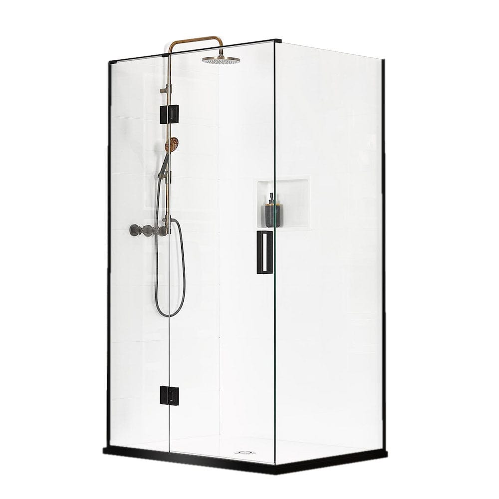 Atlantis Showers Atlantis Black Pearl Monaco 2-Walled Shower | 900 x 900mm