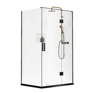 Atlantis Showers Atlantis Black Pearl Mauritius 2-Walled Shower | 1200 x 900mm