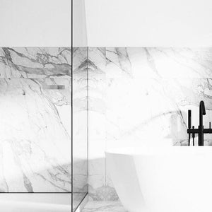 Meir Freestanding Bath Fillers Meir Round Freestanding Bath Spout & Hand Shower | Matte Black