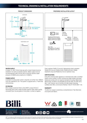 Billi Kitchen Tap Billi Instant Boiling & Chilled Tap