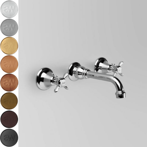 Astra Walker Basin Taps Astra Walker Olde English Wall Set with 210mm Spout