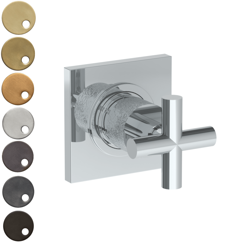 The Watermark Collection Mixer Polished Chrome The Watermark Collection Sense Mini Thermostatic Shower Mixer | Cross Handle