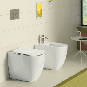 Plumbline Toilet Catalano Sfera 54 Floor Mount Bidet | Gloss White