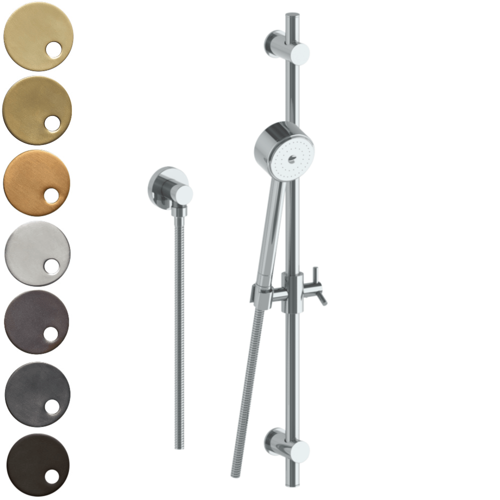 The Watermark Collection Showers Polished Chrome The Watermark Collection Brooklyn Volume Slide Shower