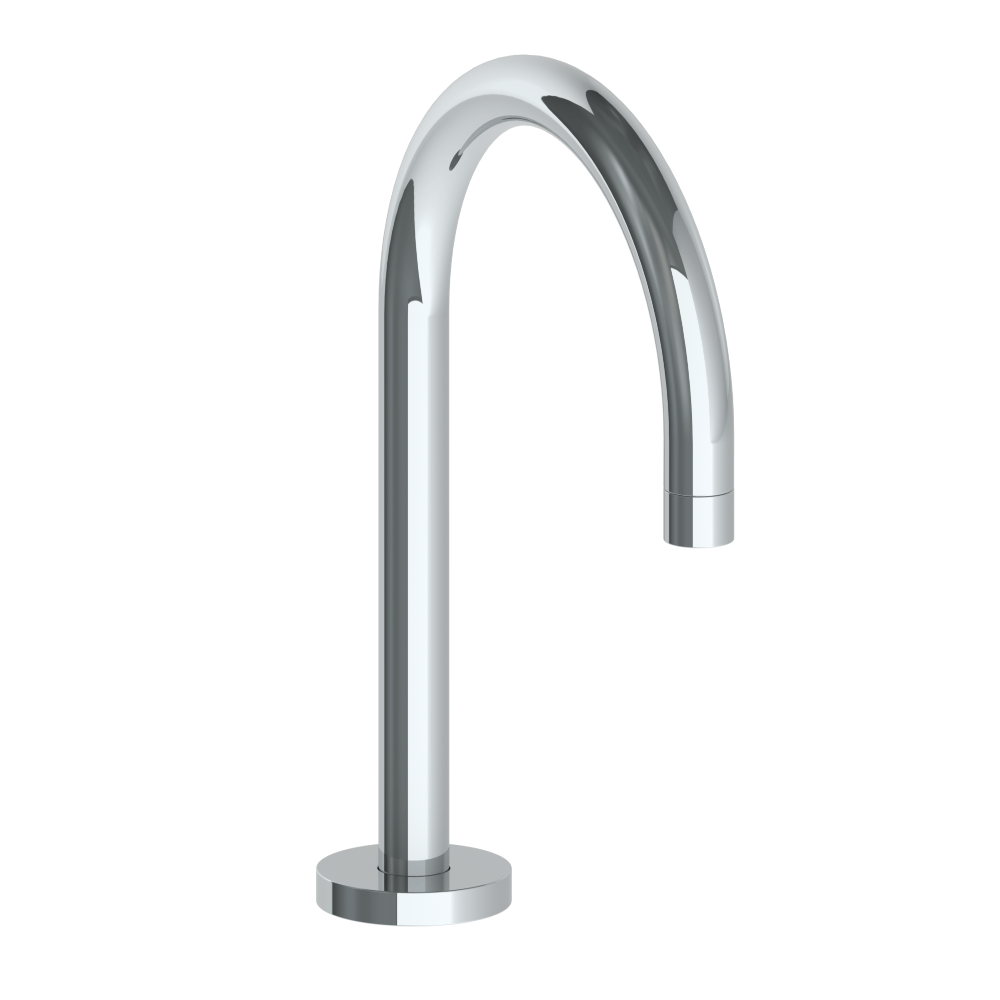 The Watermark Collection Spouts Polished Chrome The Watermark Collection Titanium Hob Mounted Swan Bath Spout
