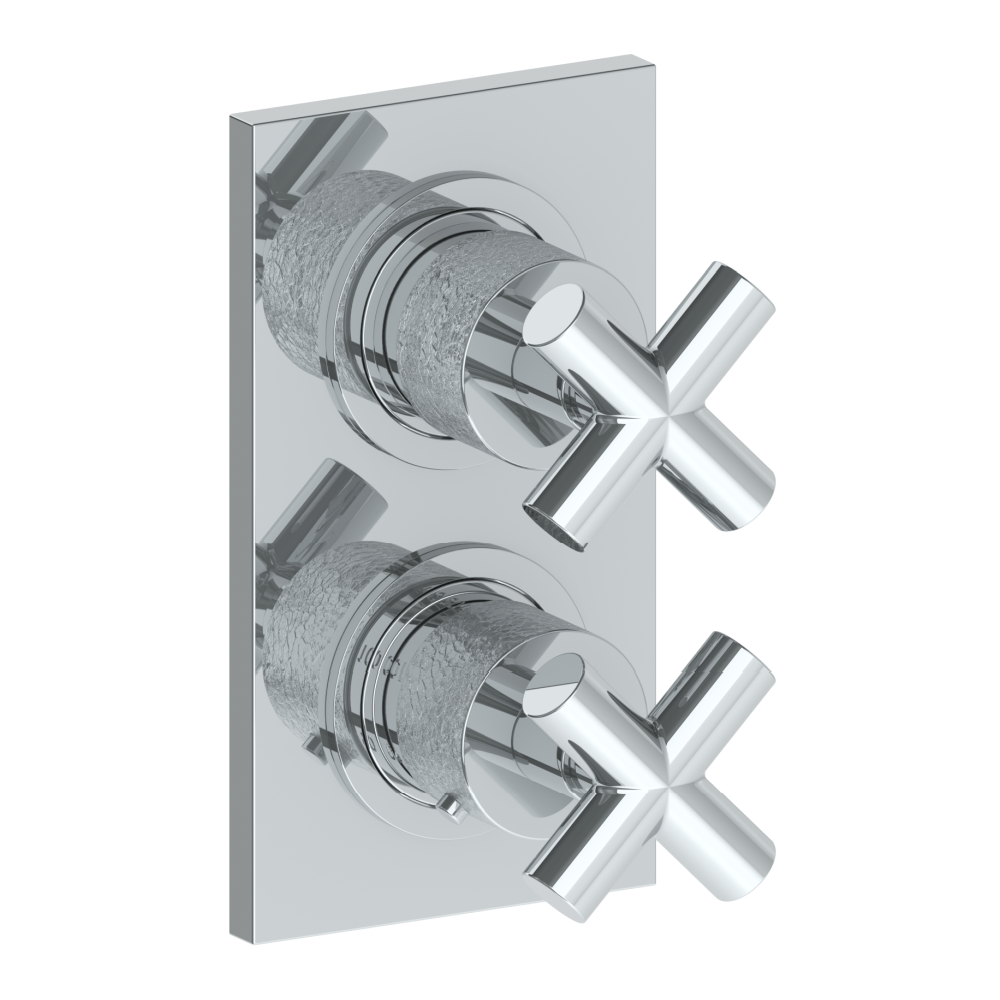 The Watermark Collection Mixer The Watermark Collection Sense Mini Thermostatic Shower Mixer with Diverter | Cross Handle