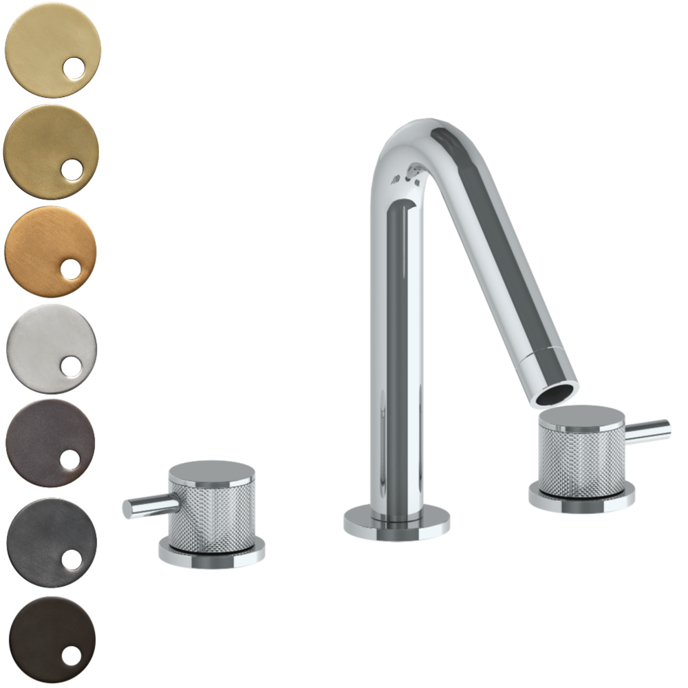 The Watermark Collection Bath Taps Polished Chrome The Watermark Collection Titanium 3 Hole Bath Set with Angled Spout