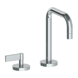 The Watermark Collection Basin Taps Polished Chrome The Watermark Collection London 2 Hole Basin Set with Square Spout | Lever Handle