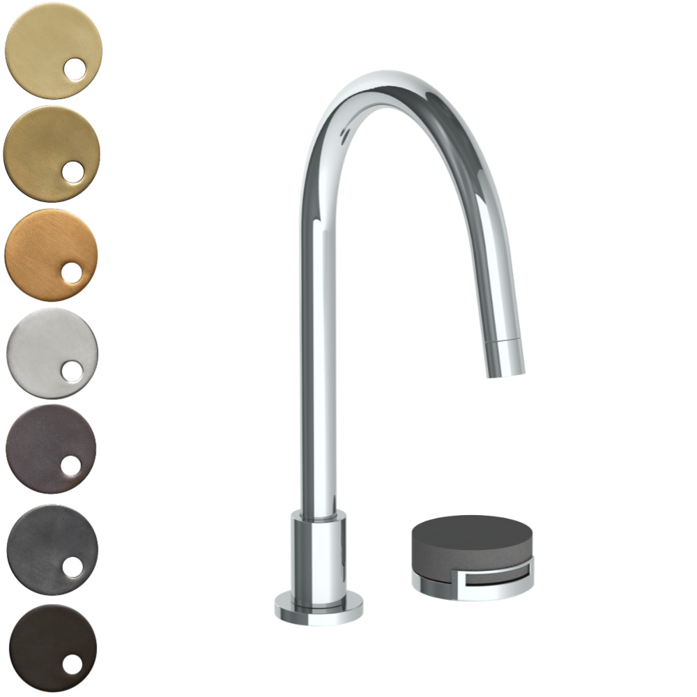 The Watermark Collection Kitchen Tap The Watermark Collection Elements 2 Hole Kitchen Set | Bridge Insert