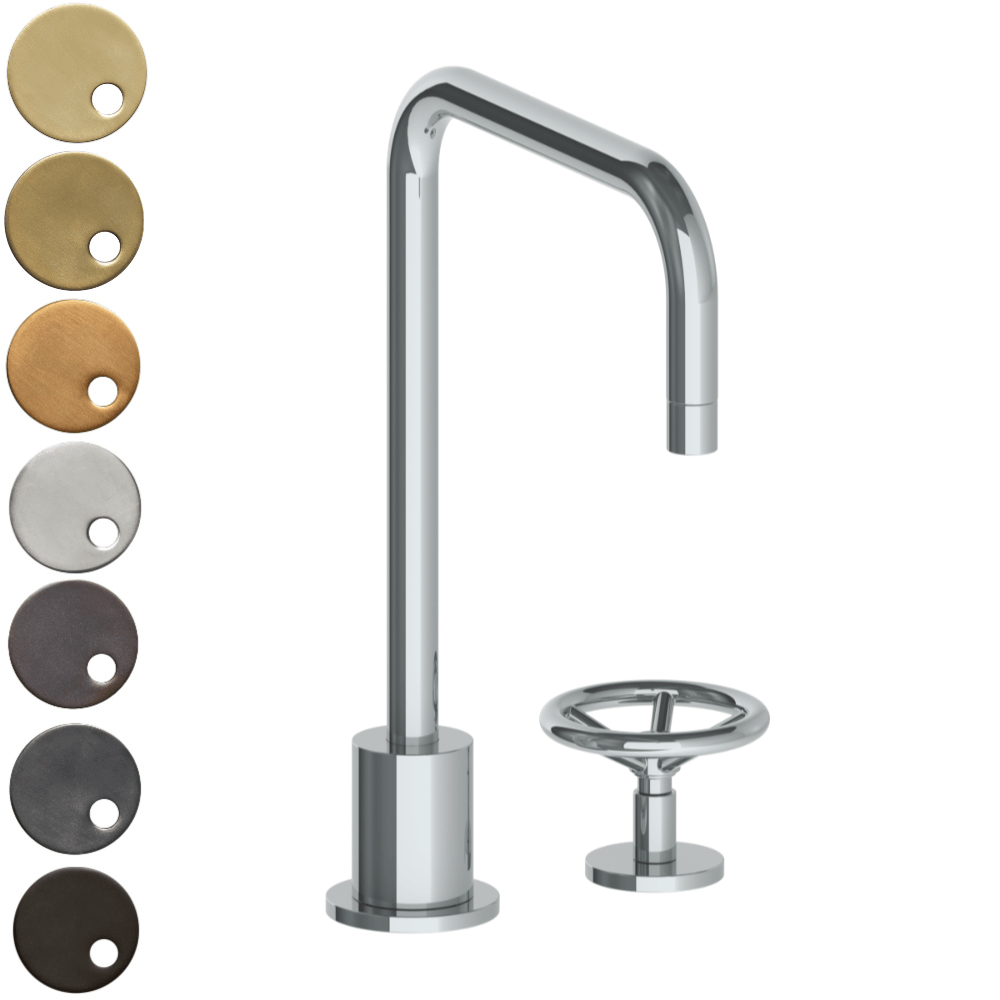 The Watermark Collection Kitchen Taps Polished Chrome The Watermark Collection Brooklyn 2 Hole Kitchen Set