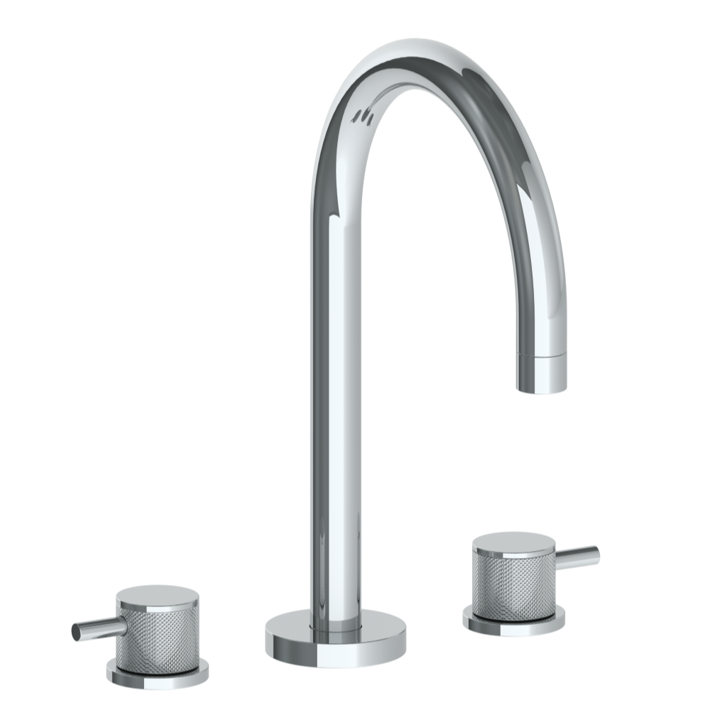 The Watermark Collection Bath Taps Polished Chrome The Watermark Collection Titanium 3 Hole Bath Set with Swan Spout
