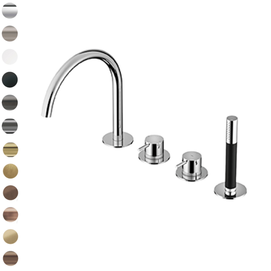 Plumbline Bath Taps Buddy 4 Hole Bath/Shower Set