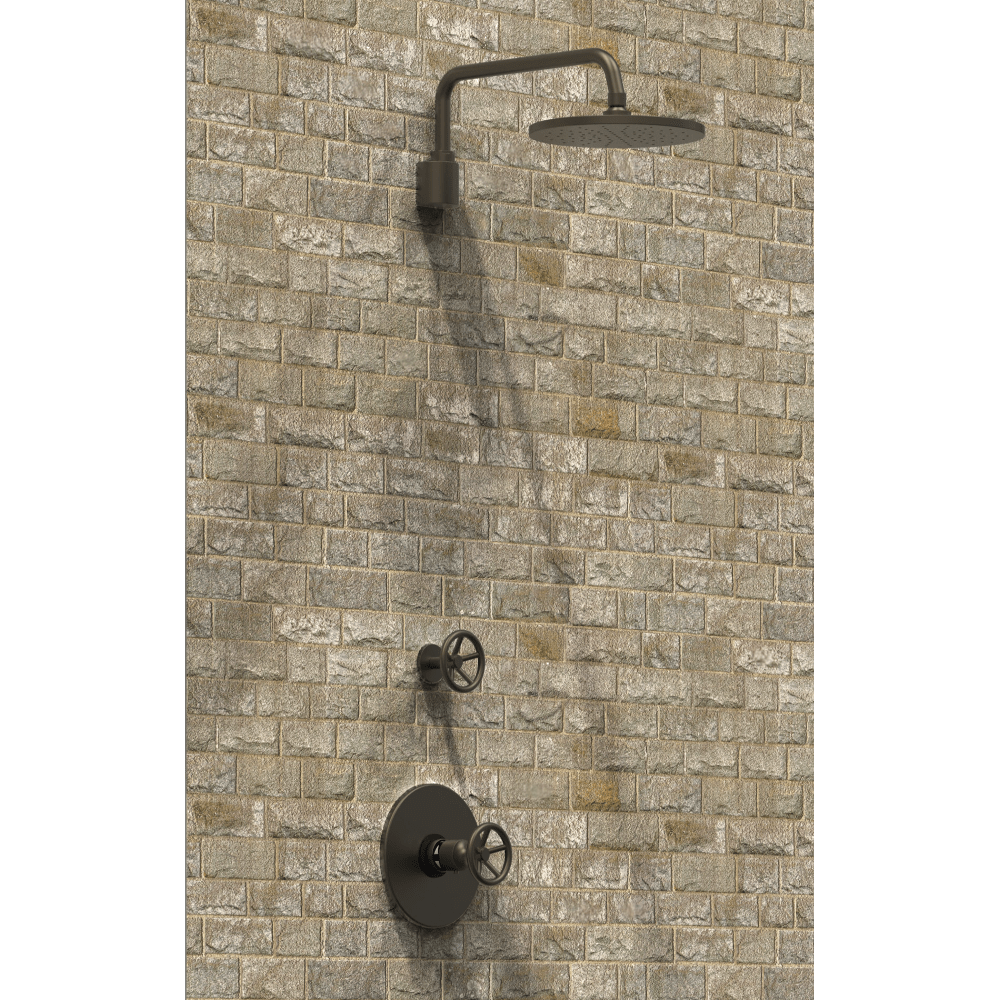 The Watermark Collection Wall Mixers Polished Chrome The Watermark Collection Brooklyn Mini Thermostatic Shower Mixer