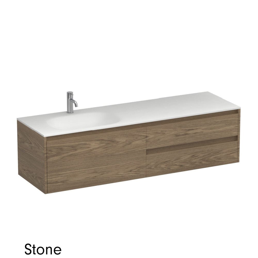 Progetto Vanity Stanza Spio 1500 3 Drawer Vanity Left Basin