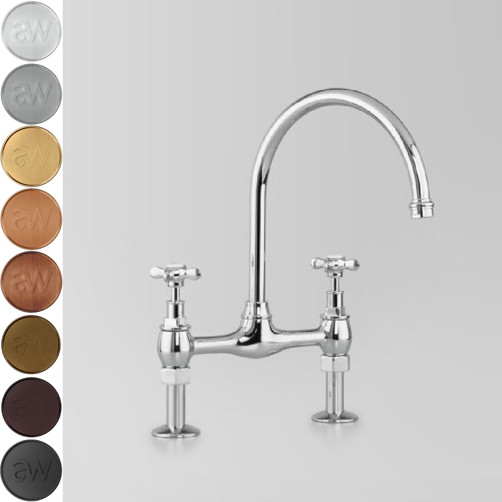 Astra Walker Kitchen Taps Astra Walker Olde English Gooseneck Sink Set