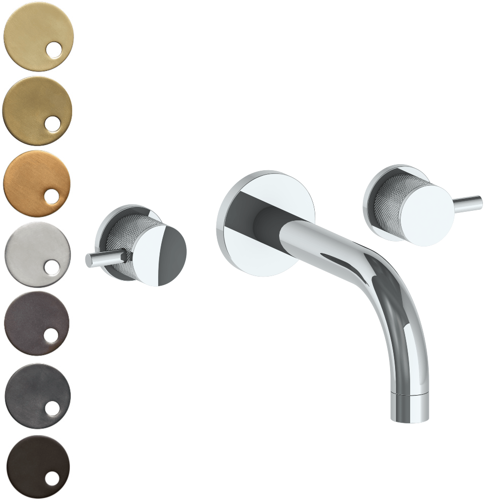 The Watermark Collection Bath Taps Polished Chrome The Watermark Collection Titanium Wall Mounted 3 Hole Bath Set