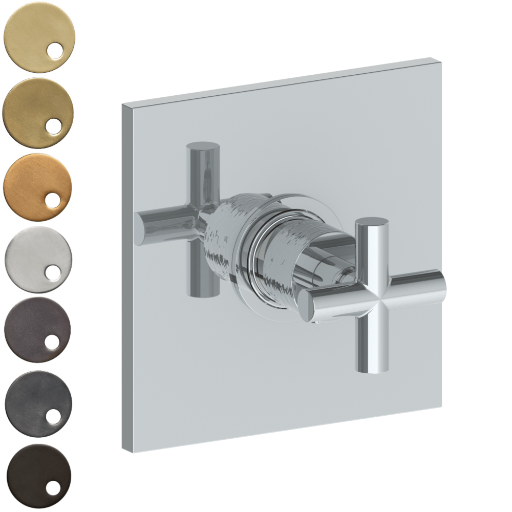 The Watermark Collection Mixer Polished Chrome The Watermark Collection Sense Thermostatic Shower Mixer | Cross Handle
