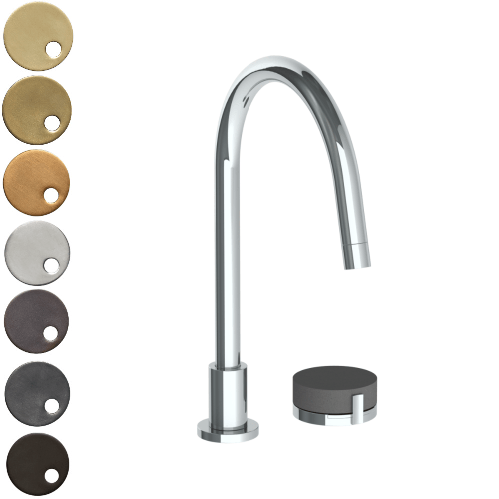 The Watermark Collection Kitchen Tap The Watermark Collection Elements 2 Hole Kitchen Set | Scallop Insert