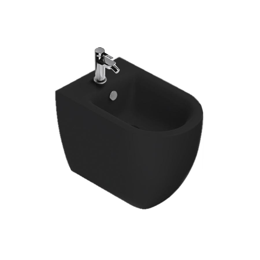 Plumbline Toilet Catalano Sfera 54 Floor Mount Bidet | Matte Black