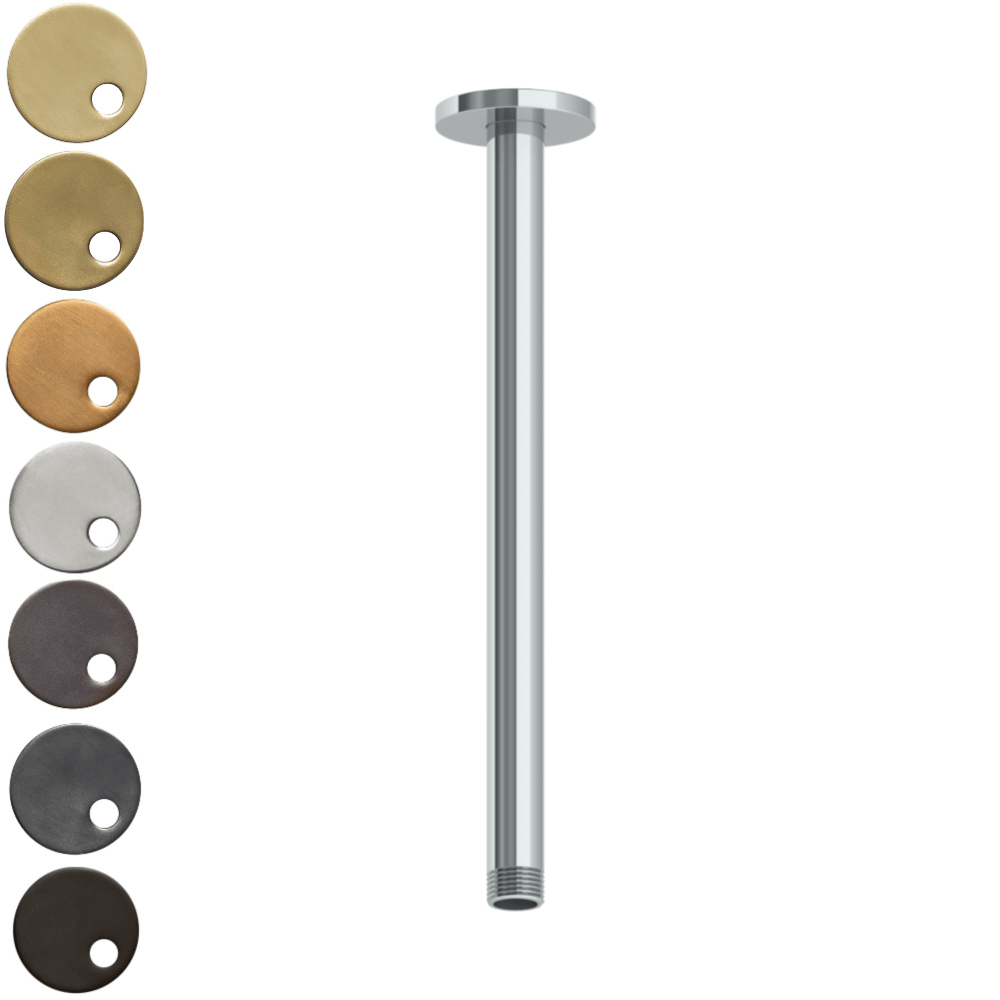 The Watermark Collection Showers Polished Chrome The Watermark Collection Brooklyn Ceiling Mounted Shower Arm 290mm