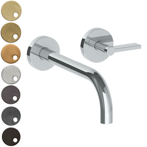 The Watermark Collection Basin Taps Polished Chrome The Watermark Collection London Wall Mounted 2 Hole Basin Set with 212mm Spout | Lever Handle