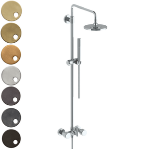 The Watermark Collection Showers Polished Chrome The Watermark Collection Sense Exposed Deluge Shower & Hand Shower Set | Dial Handle