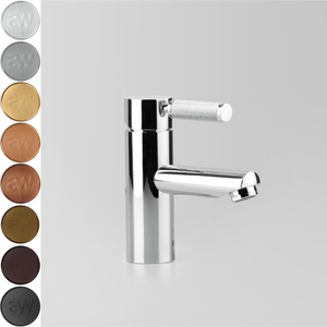 Astra Walker Basin Taps Astra Walker Knurled Icon + Lever Straight Basin Mixer