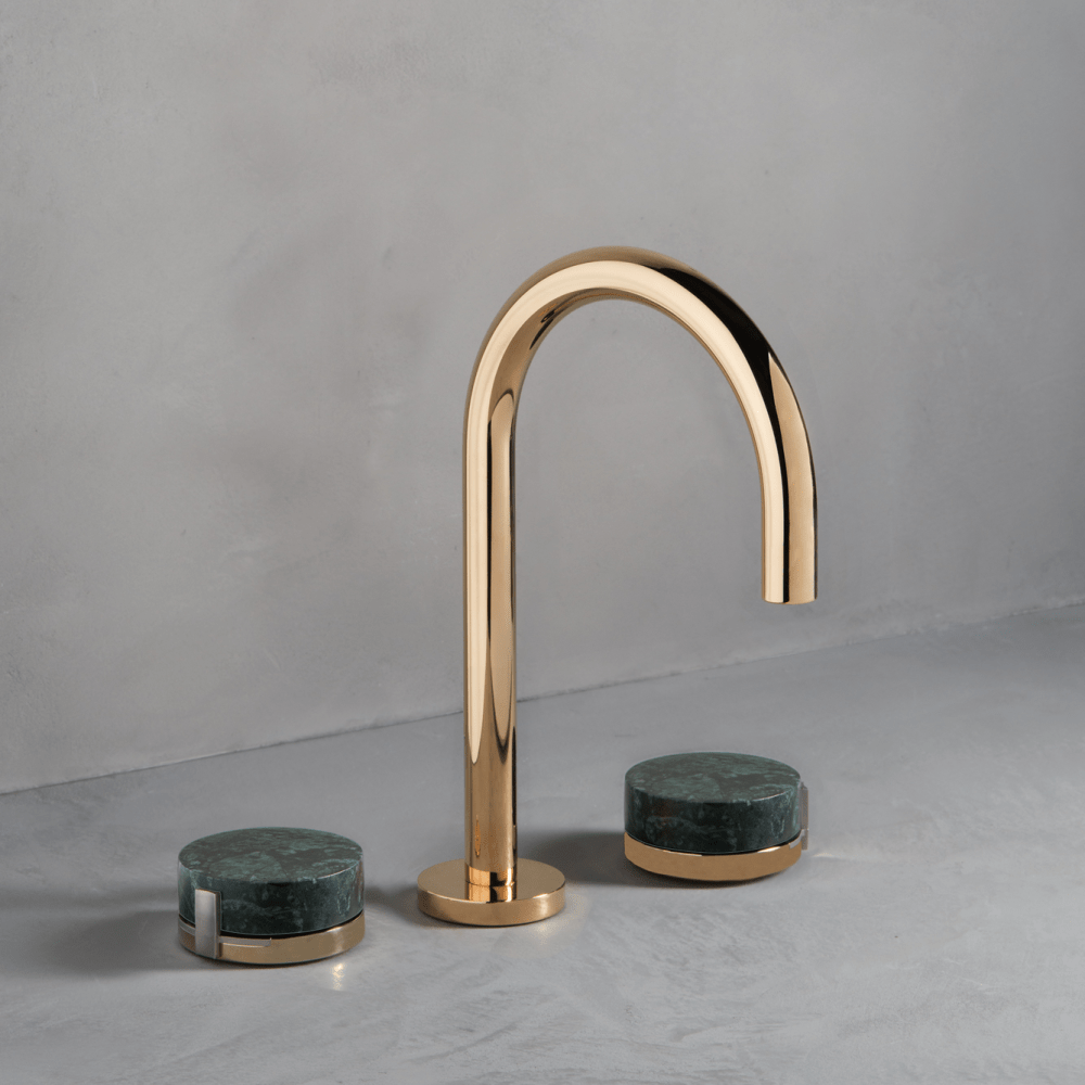The Watermark Collection Basin Taps The Watermark Collection Elements 3 Hole Basin Set | Scallop Insert