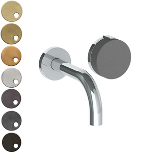 The Watermark Collection Basin Taps The Watermark Collection Elements Wall Mounted 2 Hole Basin Set with 142mm Spout | Scallop Insert