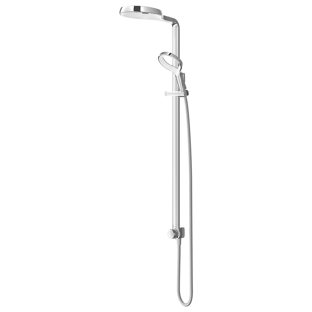 Methven Shower Methven Aurajet Aio Shower System | Chrome & White