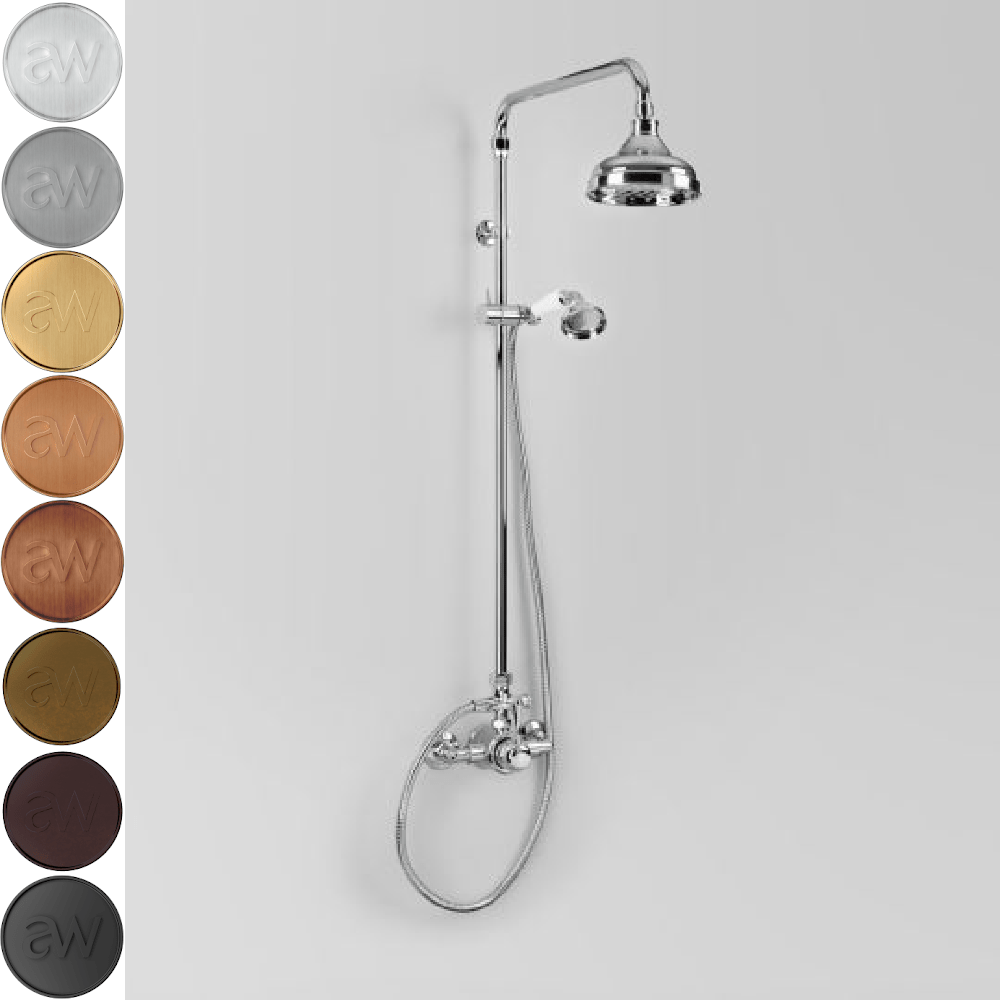 Astra Walker Showers Astra Walker Signature Exposed Shower Set with Mixer, Diverter & Single Function Hand Shower