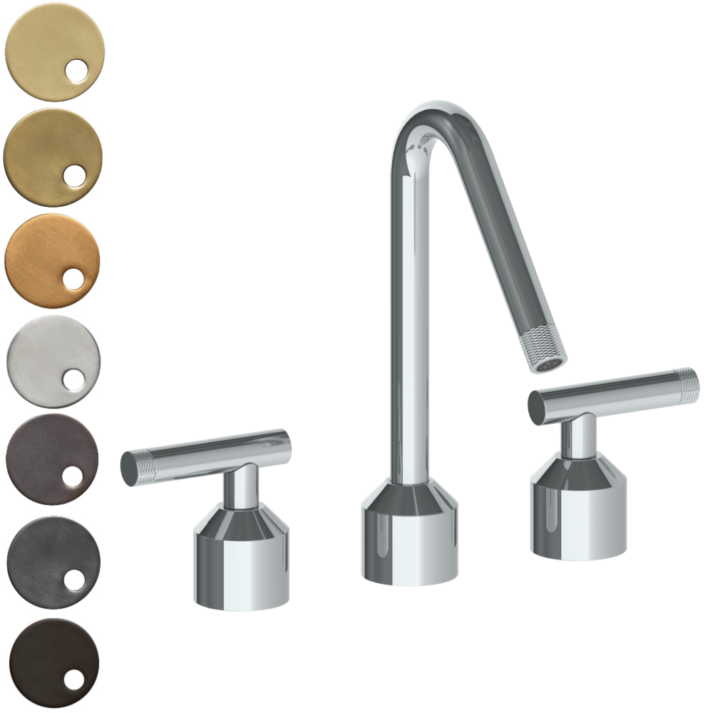 The Watermark Collection Kitchen Taps Polished Chrome The Watermark Collection Urbane 3 Hole Kitchen Set with Angled Spout | Astor Handle