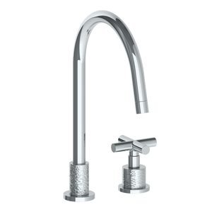 The Watermark Collection Kitchen Taps Polished Chrome The Watermark Collection Sense 2 Hole Kitchen Set | Cross Handle