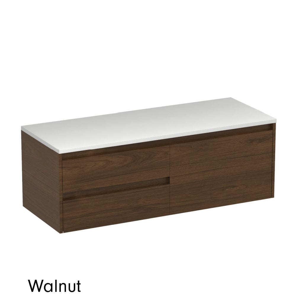 Progetto Vanity Stanza Opaco 1200 3 Drawer Right Vanity