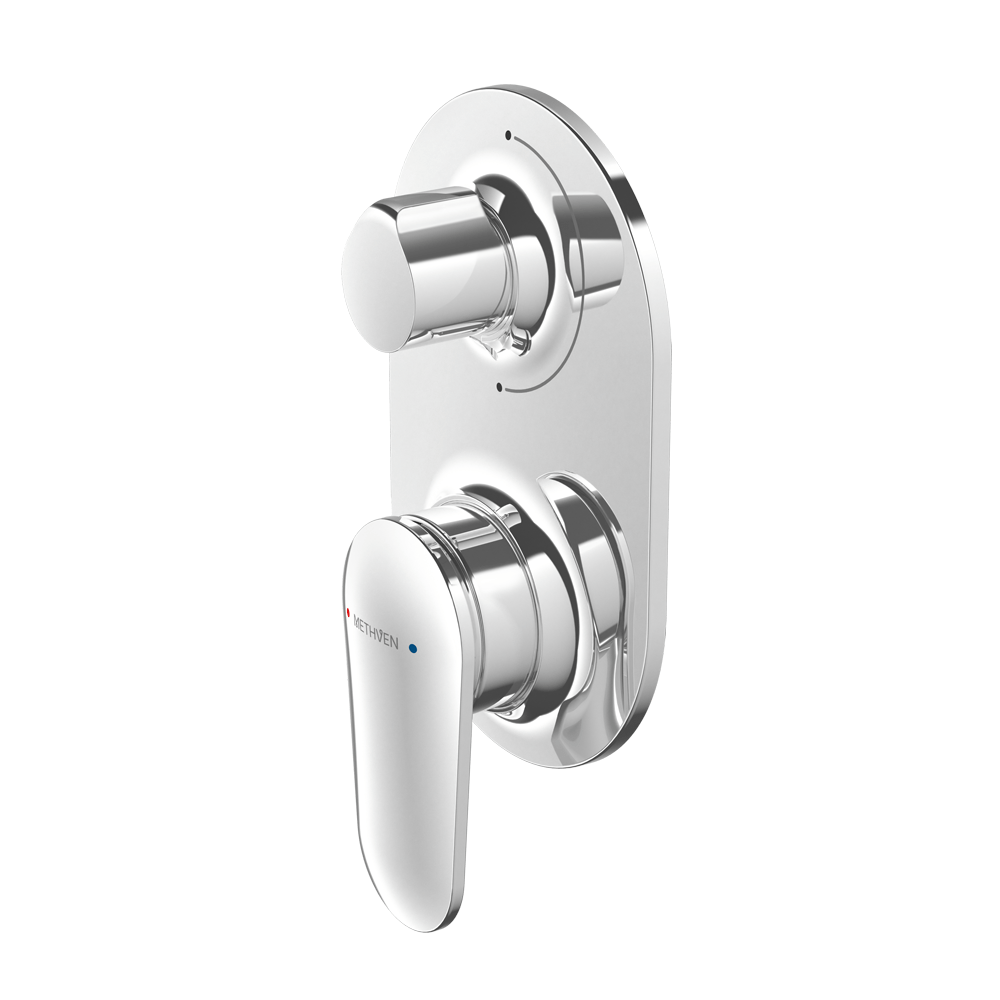 Methven Wall Mixers Methven Aio Shower Mixer with Diverter | Chrome