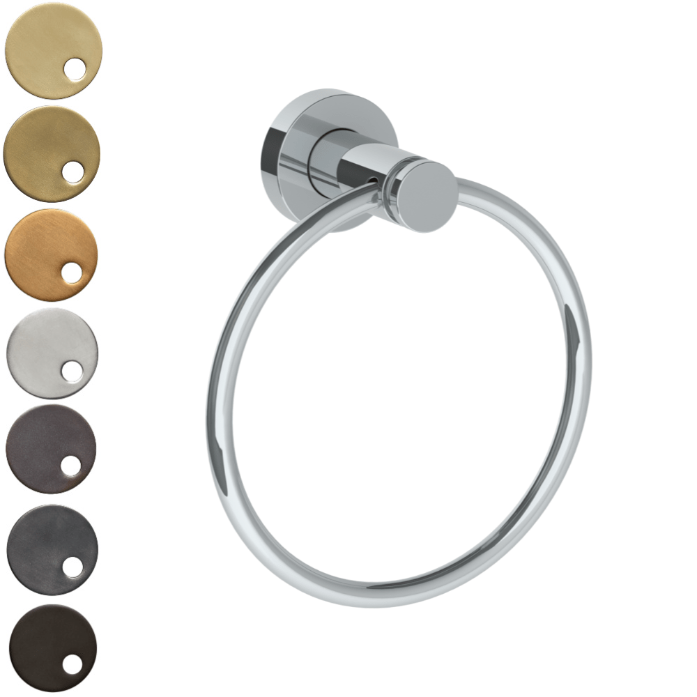 The Watermark Collection Bathroom Accessories Polished Chrome The Watermark Collection Brooklyn Hand Towel Ring