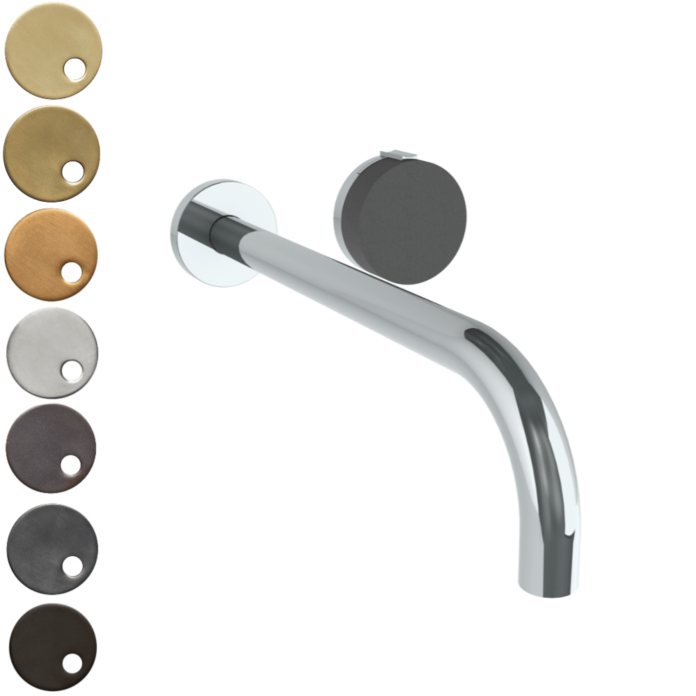 The Watermark Collection Basin Taps The Watermark Collection Elements Wall Mounted 2 Hole Basin Set with 296mm Spout | Scallop Insert