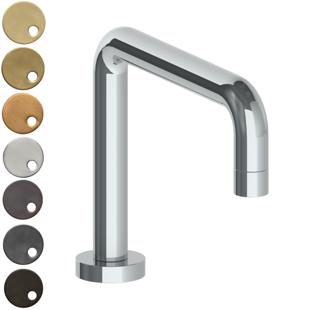 The Watermark Collection Spouts Polished Chrome The Watermark Collection London Hob Mounted Square Bath Spout