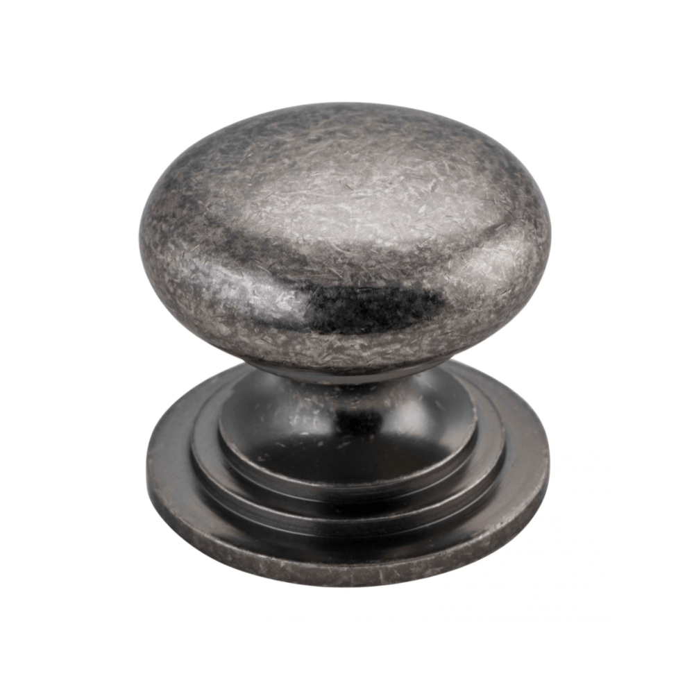 Iver Handles Iver Sarlat Cupboard Knob | Distressed Nickel | 38mm