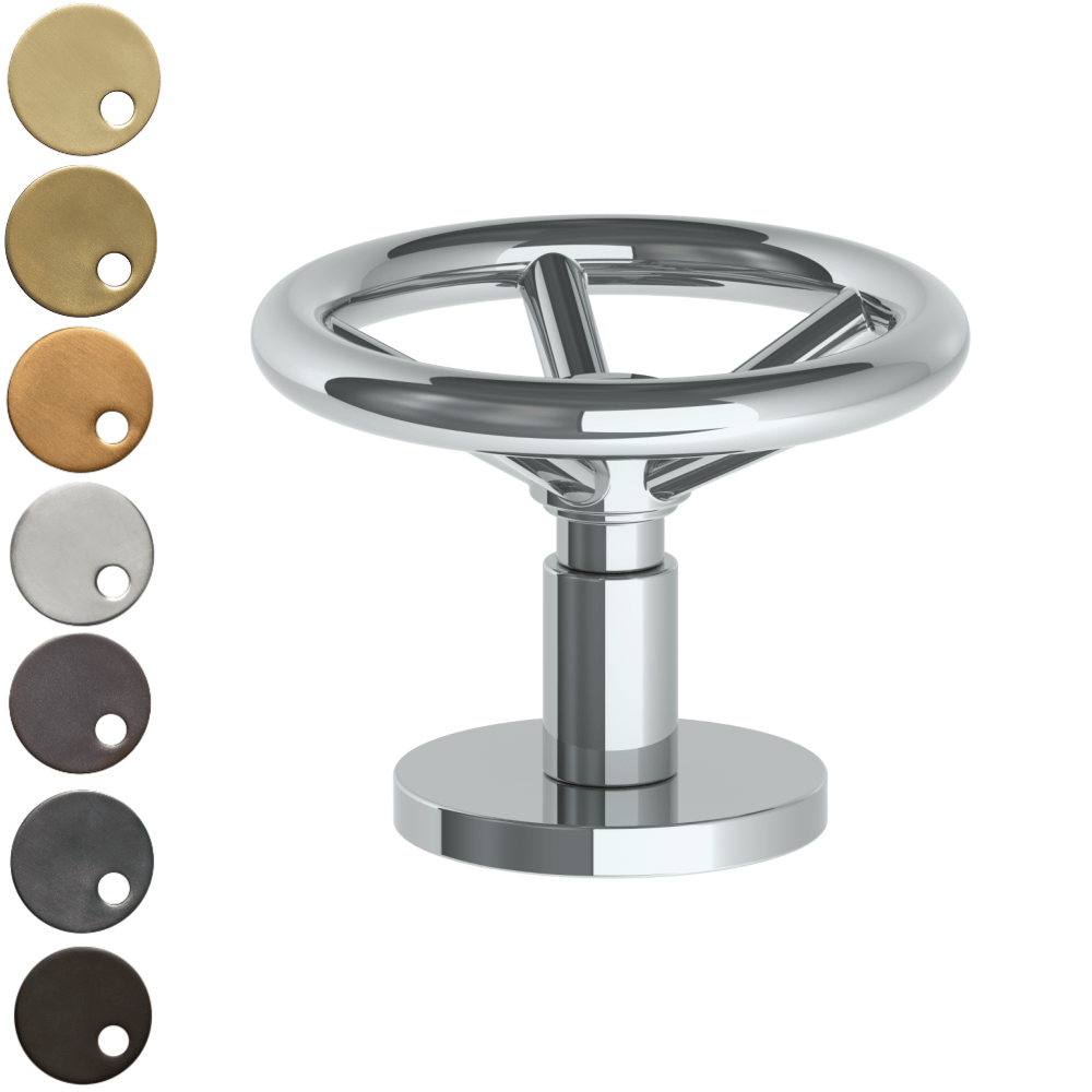 The Watermark Collection Mixer Polished Chrome The Watermark Collection Brooklyn Hob Mounted Mixer Anti-Clockwise Opening