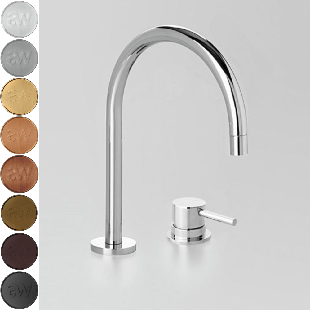 Astra Walker Bath Taps Astra Walker Icon Gooseneck Hob Mixer Set