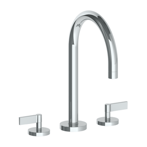 The Watermark Collection Bath Taps Polished Chrome The Watermark Collection London 3 Hole Bath Set with Swan Spout | Lever Handle