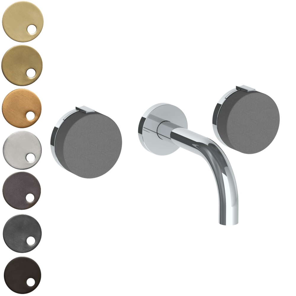 The Watermark Collection Basin Taps The Watermark Collection Elements Wall Mounted 3 Hole Basin Set with 142mm Spout | Scallop Insert