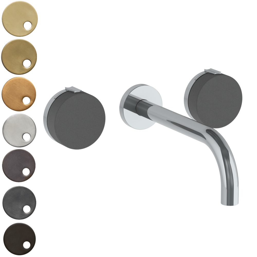 The Watermark Collection Basin Taps The Watermark Collection Elements Wall Mounted 3 Hole Basin Set with 212mm Spout | Scallop Insert