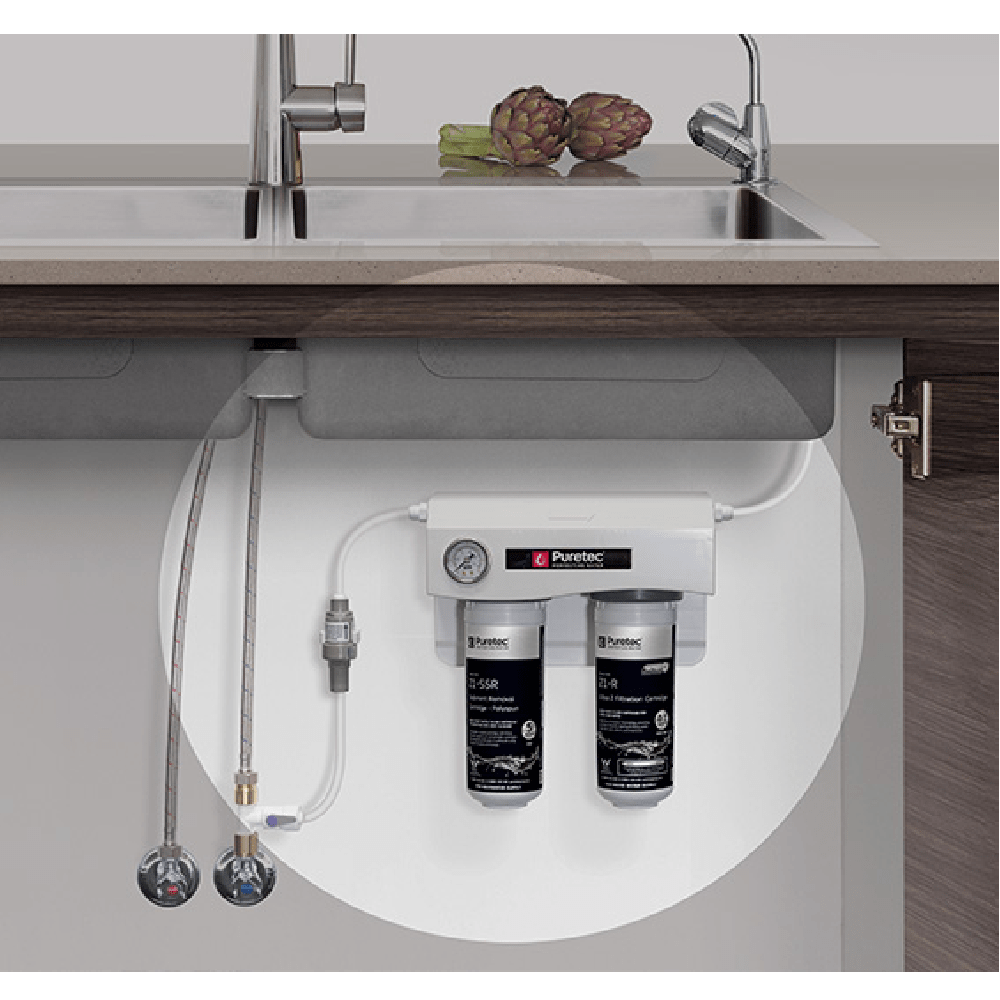 Puretec Kitchen Tap Puretec Designer DFU285 LED Water Filter Tap | Brushed Gold