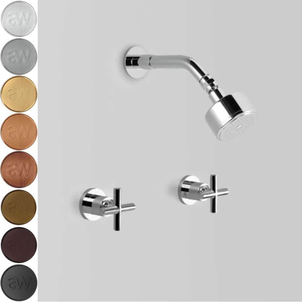 Astra Walker Showers Astra Walker Icon + Wall Mounted Shower Set with 80mm Rose
