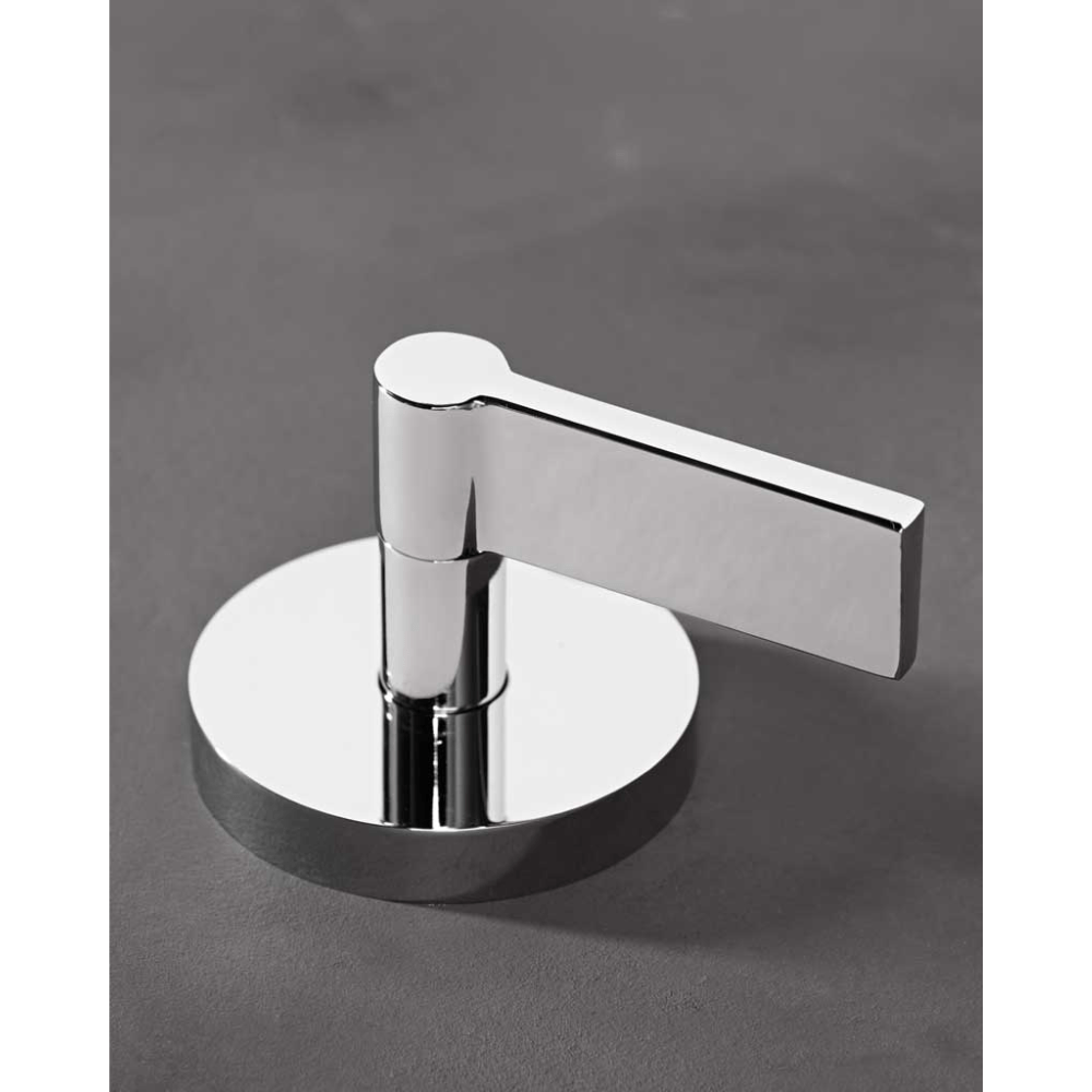 The Watermark Collection Mixer Polished Chrome The Watermark Collection London Hob Mounted Mixer Clockwise Opening | Lever Handle